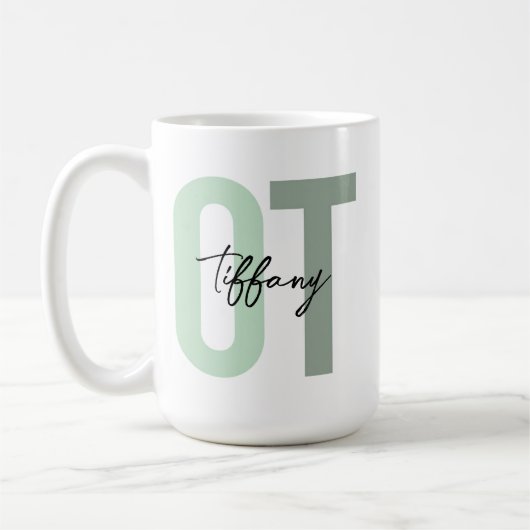 Occupational Therapy Mug • Custom OT Coffee Mug •  コーヒーマグカップ (左)