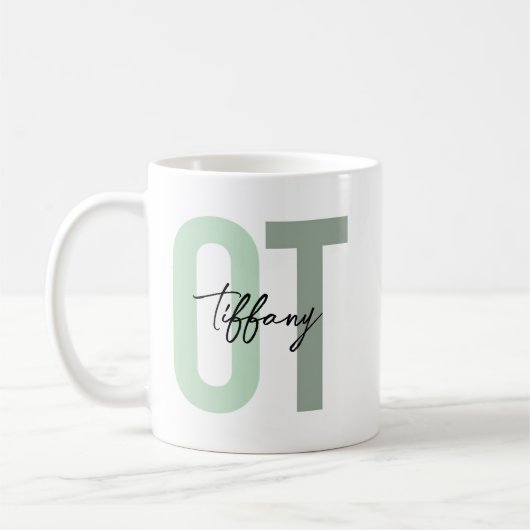 Occupational Therapy Mug • Custom OT Coffee Mug •  コーヒーマグカップ (左)