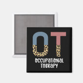 Occupational Therapy OT Cheetah Future OT Gifts マグネット (正面/裏面)
