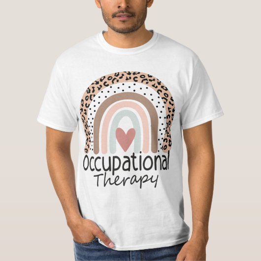 Occupational Therapy -OT Therapist OT Month Leopar Tシャツ (正面)