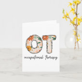Occupational Therapy Ot Therast Ot Month  カード (黄色い花)