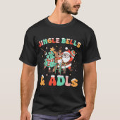 Occupational Therapy Xmas Reindeer Santa Adls New  Tシャツ (正面)