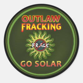 Occupy Earth "Go 太陽の - Outlaw Frack"スタンプ ラウンドシール