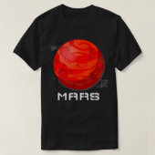 Occupy Mars Planet Design Tシャツ (デザイン正面)