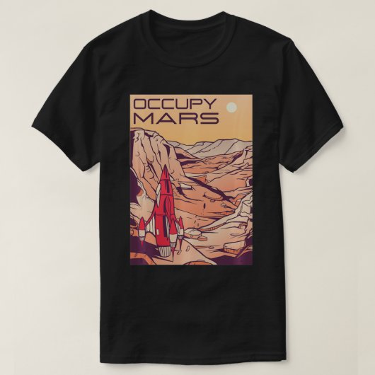 Occupy Mars Tシャツ (デザイン正面)