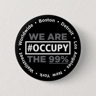 Occupy wall streetおよび世界的なボタン 缶バッジ
