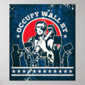 Occupy wall streetアメリカ ポスター (正面)
