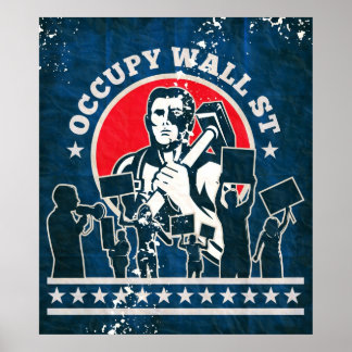 Occupy wall streetアメリカ ポスター