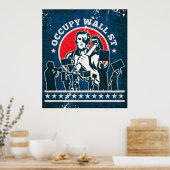 Occupy wall streetアメリカ ポスター (キッチン)