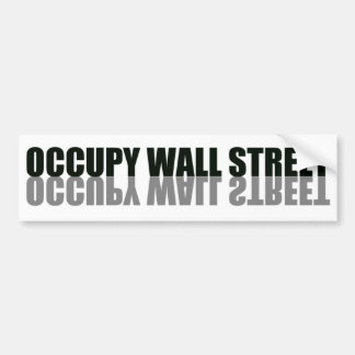 Occupy wall streetトレンディーロゴ バンパーステッカー
