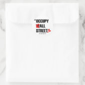 Occupy wall street全通り我々は99% ラウンドシール (バッグ)