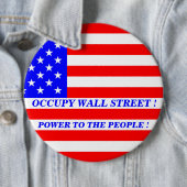 OCCUPY WALL STREET国民に力を！ 缶バッジ (インサイチュ)