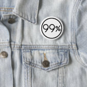 Occupy wall street私達は99%ボタンです 缶バッジ (インサイチュ)