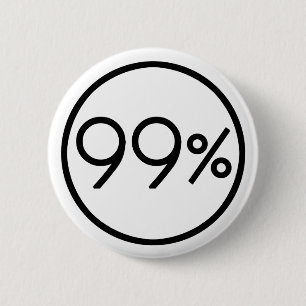 Occupy wall street私達は99%ボタンです 缶バッジ