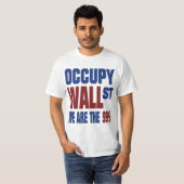 Occupy wall street私達は99%才です tシャツ (正面フル)