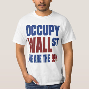 Occupy wall street私達は99%才です tシャツ