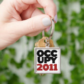 Occupy wall street2011 キーホルダー (手)