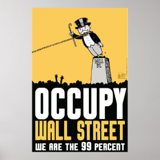 Occupy wall street99%のポスター ポスター