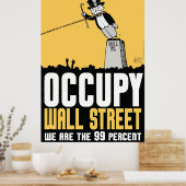 Occupy wall street99%のポスター ポスター (キッチン)