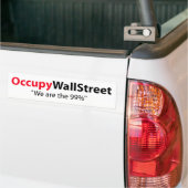 Occupy wall street バンパーステッカー (トラック上)