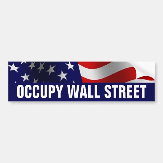Occupy wall street バンパーステッカー (正面)