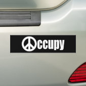 Occupy wall street バンパーステッカー (車上)