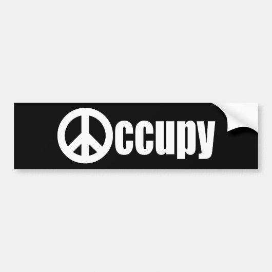 Occupy wall street バンパーステッカー (正面)