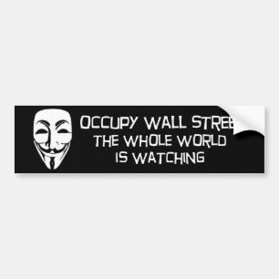 occupy wall street バンパーステッカー