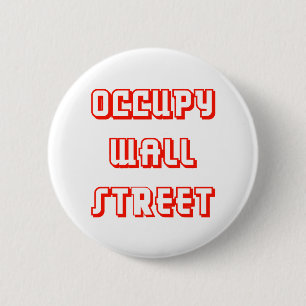 "Occupy wall street"ボタン 缶バッジ