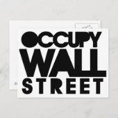 Occupy wall street ポストカード (正面/裏面)