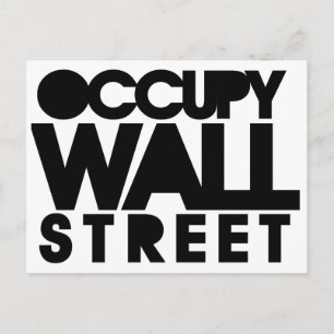 Occupy wall street ポストカード