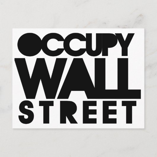 Occupy wall street ポストカード (正面)