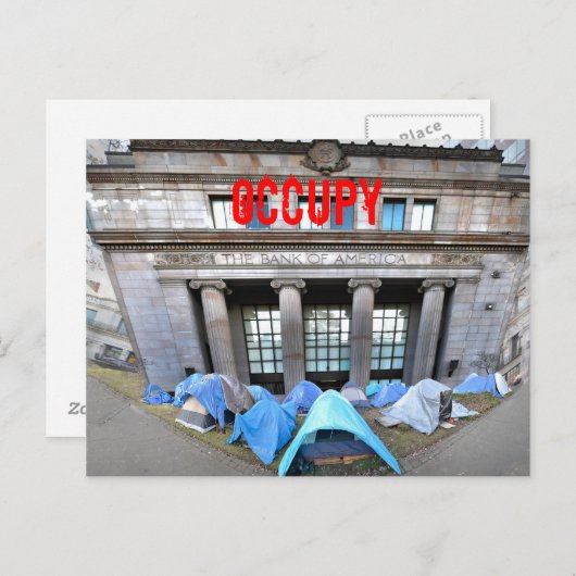 Occupy wall street ポストカード (正面/裏面)