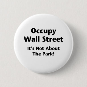 Occupy wall street—公園のことじゃない! 缶バッジ