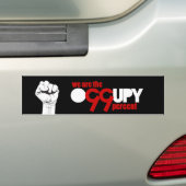 Occupy wall street -私達は99%です バンパーステッカー (車上)