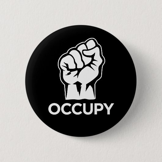 Occupy wall street -私達は99%才です 缶バッジ (正面)