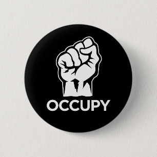 Occupy wall street -私達は99%才です 缶バッジ