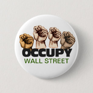 Occupy wall street 缶バッジ