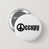 Occupy wall street 缶バッジ (正面&裏面)