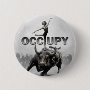 Occupy wall street 缶バッジ