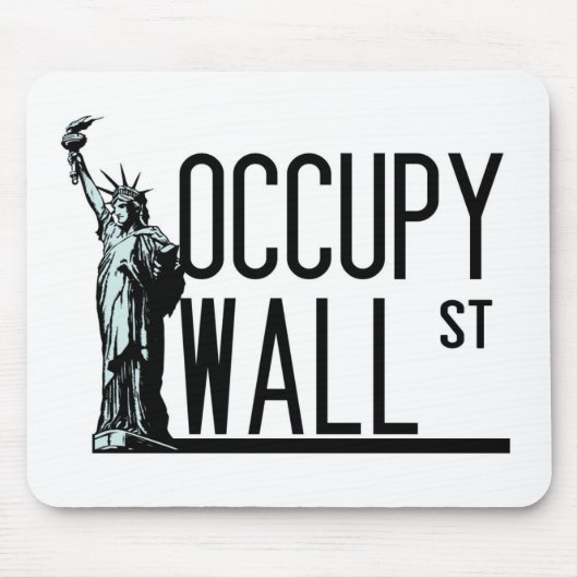 Occupy wall street -自由の女神 マウスパッド (正面)