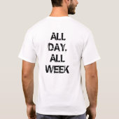Occupy wall street - 1日中、すべての週 tシャツ (裏面)