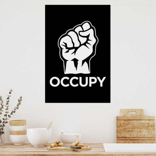 Occupy wall street- 99%だ ポスター (キッチン)