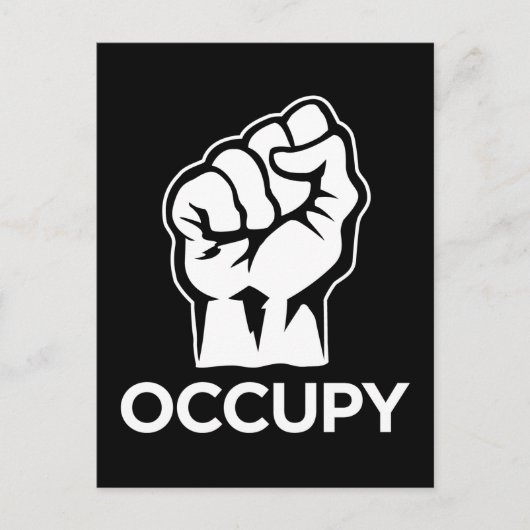 Occupy wall street- 99%だ ポストカード (正面)