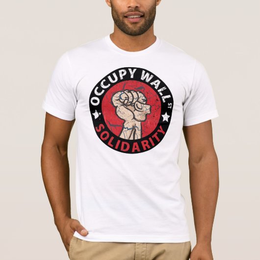Occupy wall street tシャツ (正面)