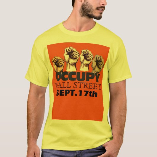 Occupy wall street tシャツ (正面)
