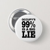 occupy's 99%は大きいうそです 缶バッジ (正面&裏面)