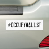 #OCCUPYWALLST バンパーステッカー (車上)