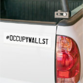 #OCCUPYWALLST バンパーステッカー (トラック上)
