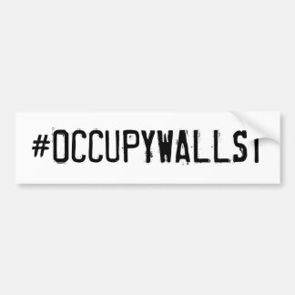 #OCCUPYWALLST バンパーステッカー